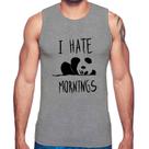 Regata I Hate Mornings - Foca na Moda Regata I Hate Mornings - Foca na Moda