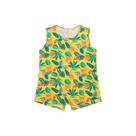 Regata Infantil Menina Em Cotton, Detalhes Nas Costas - Amarelo