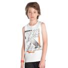 Regata Infantil Meninos Branca NYC Skateboard Kyly