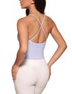 Regata INGIA com Sutiã Embutido e Alças Cruzadas Lilás Frost XL Regata INGIA com Sutiã Embutido e Alças Cruzadas Lilás Frost XL