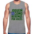Regata Joguem por nós como bebemos por vocês (Copa do Mundo - Seleção Brasileira) - Foca na Moda Regata Joguem por nós como bebemos por vocês (Copa do Mundo - Seleção Brasileira) - Foca na Moda
