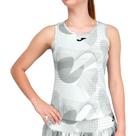Regata Joma Lady Challenge Estampada Branca e Cinza