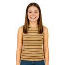 Regata Juvenil Canelada Feminina Menina Moda Verão Elastano