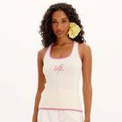 Regata Lança Perfume Tricot Nadador Ve25 Off White Feminino