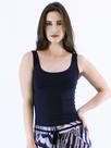 Regata Lisa Fitness Feminina Poliamida Básica Preta Regata Lisa Fitness Feminina Poliamida Básica Preta