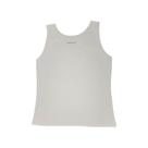 Regata listrada, basic+, em malha poliester com viscose e elastano, ref b973 na cor off white p