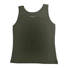 Regata listrada, basic+, em malha poliester com viscose e elastano, ref b973 na cor verde militar m