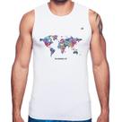 Regata Mapa mundi mosaico - Foca na Moda Regata Mapa mundi mosaico - Foca na Moda