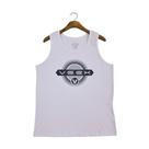 Regata Masculina Básica Logo Essentials Branca Regata Masculina Básica Logo Essentials Branca