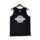 Regata Masculina Básica Logo Essentials Preta Regata Masculina Básica Logo Essentials Preta