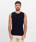 Regata Masculina Básica Meia Malha Diametro Azul