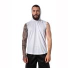 Regata Masculina Branca Capuz Oversized Longline Academia