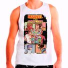 Regata Masculina Branca Marvel VS Capcom jogos games
