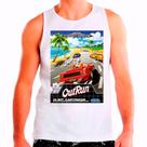 Regata Masculina Branca Outrun Jogos carros Games