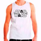 Regata Masculina Branca Star Wars Filme 05