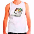 Regata Masculina Branca Super Game Boy