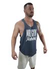 Regata masculina e feminina 100% algodão modelo Longline Mr Gym Training