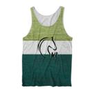 Regata Masculina Estampada Tri Colors W2 Verão Casual