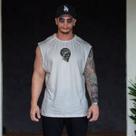 Regata Masculina Fitness Algodão DTF Premium Treino Academia Casual Regata Masculina Fitness Algodão DTF Premium Treino Academia Casual