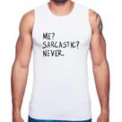 Regata Me sarcasic never - Foca na Moda Regata Me sarcasic never - Foca na Moda