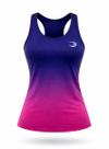 Regata Nadadora Fitness Feminina Azul e Pink SUMMER PRO Treino Beach Tennis