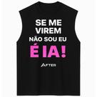 Regata oversized after - estilo streetwear em algodão 100%