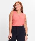 Regata Plus Size Em Ribana Canelada Secret Glam Rosa Regata Plus Size Em Ribana Canelada Secret Glam Rosa
