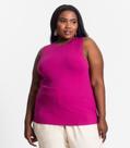 Regata Plus Size Em Ribana Canelada Secret Glam Roxo Regata Plus Size Em Ribana Canelada Secret Glam Roxo