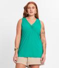 Regata Plus Size Em Ribana Canelada Secret Glam Verde Regata Plus Size Em Ribana Canelada Secret Glam Verde