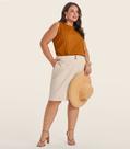 Regata Plus Size Sport Fino Risca de Giz Secret Regata Plus Size Sport Fino Risca de Giz Secret