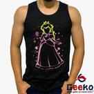 Regata Princesa Peach 100% Algodão Mario Bros Geeko