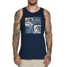 Regata RVCA Fronds SL SM25 Masculina Marinho