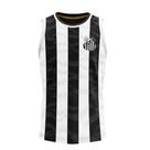 Regata Santos Precedente Masculina Branco e Preto - Regata Santos Precedente Masculina Branco e Preto -