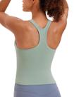 Regata Sem Costura Canelada CRZ YOGA com Costas em Y Tamanho Grande