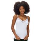 Regata Sem Costura Com Renda Branca Zee Rucci Regata Sem Costura Com Renda Branca Zee Rucci