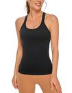 Regata Sem Costura CRZ YOGA com Costas em Y Preta P