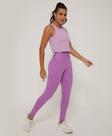 Regata Skin Fit Cropped Essential Alto Giro Rosa Orchid