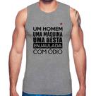Regata Um homem, uma máquina, uma besta enjaulada com ódio - Foca na Moda Regata Um homem, uma máquina, uma besta enjaulada com ódio - Foca na Moda