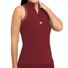 Regata Wilson Tour Zip Tank Bordô