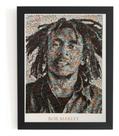 Reggae Poster Com Moldura Bob Marley Arte Quadro 44x32cm