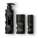 Regime diário MANSCAPED Skin Ultra Essenciais da rotina masculina de cuidados com a pele com sabonete facial, hidratante facial e sérum iluminador formulado com um complexo de ceramida para limpeza, esfoliação e hidratação