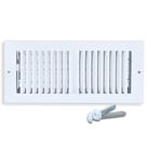 Registrador de teto Sierra Grates 10x4 - Aço branco bidirecional