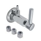 Registro Adaptador para Filtro de Água Purificador Universal Parede Cromado 1/4 de Volta