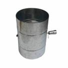 Registro Damper 8 Polegadas Para Lareira Forno Galvanizado