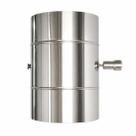 Registro Damper Aço Inox 430 Para Chaminé 8 Polegadas