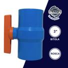 Registro De Esfera Com Rosca Pvc Com Bitola 3" Durín