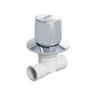 Registro de Pressão com Canopla 25mm Branco/Cromado - Herc
