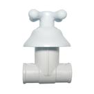 Registro de Pressão Soldável Com Canopla Marujá 20mm Branco Abs Viqua