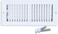 Registro de ventilação de teto Sierra Grates 14x4cm Aço Branco