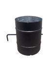 Registro / dumper preto para chaminé de 150 mm de diâmetro